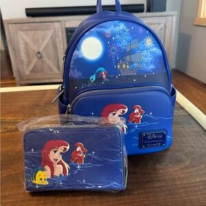 Disney lounge fly mini backpack, wallet, aerial fireworks